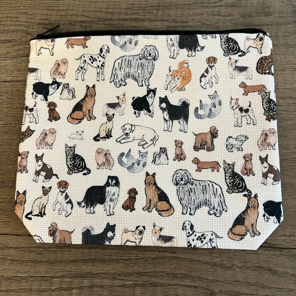 Dog Print Zipper Pouch *NEW*